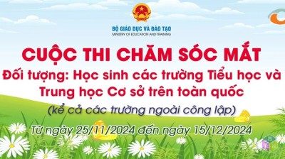 Đáp án cuộc thi chăm sóc mắt và phòng chống suy giảm thị lực ở học sinh cấp THCS