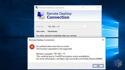 Sửa lỗi: An Authentication error has occurred khi kết nối từ xa trên hệ điều hành Windows